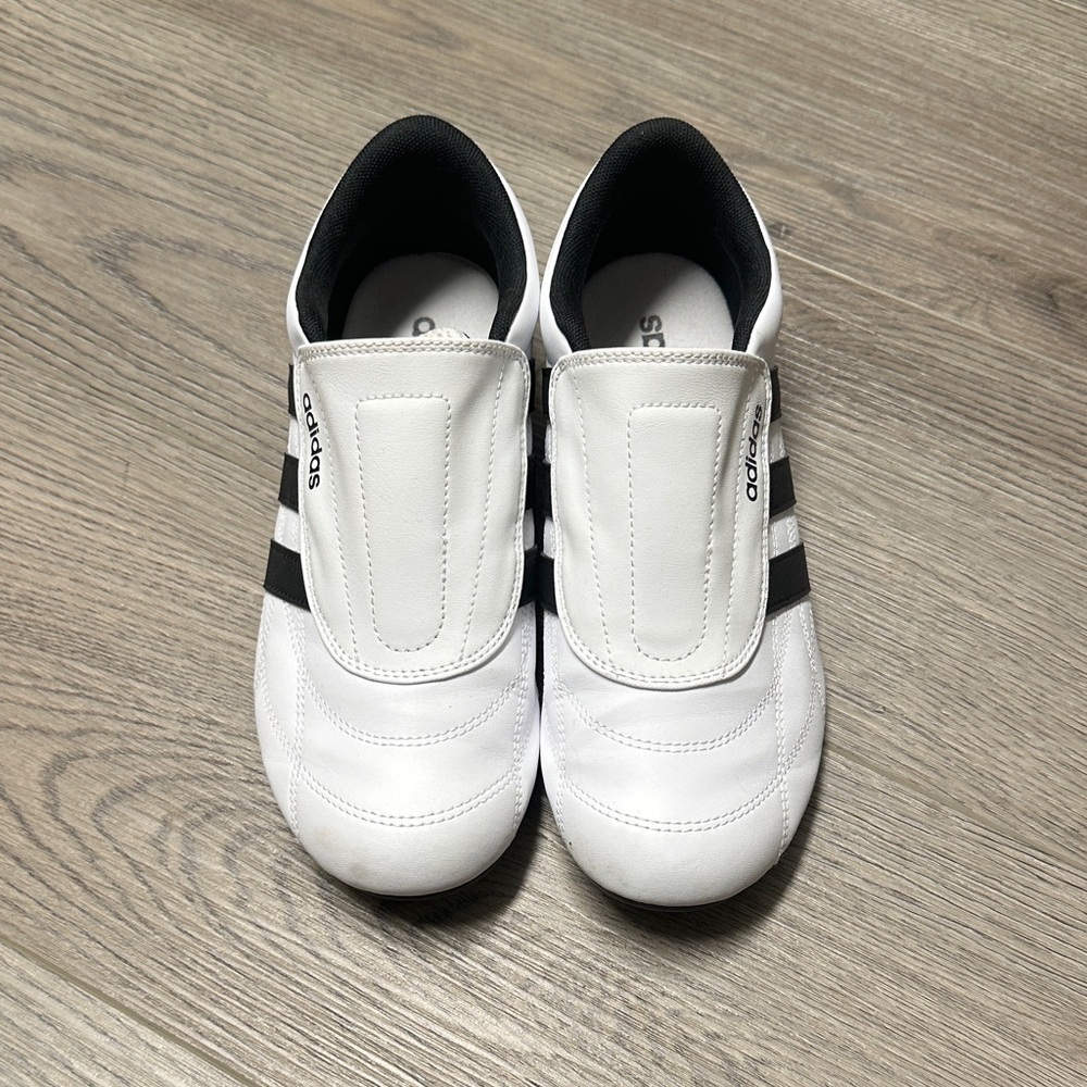 Adidas Women's White and Black Slip-On Sneakers - Picture 3 of 6